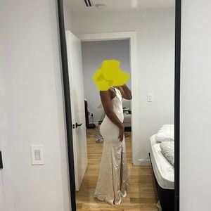 Gorgeous Azazie Dress - Never Worn - Size 6 -Alabaster White